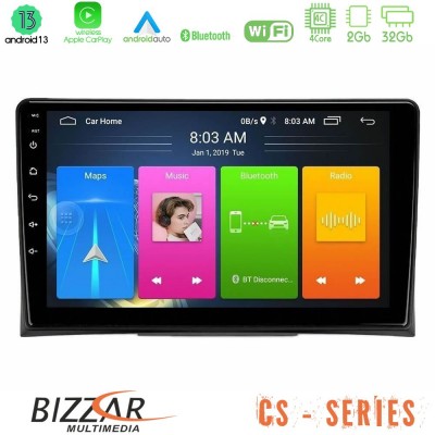 Bizzar CS Series 4Core Android13 2+32GB VW Transporter 2003-2015 Navigation Multimedia Tablet 9