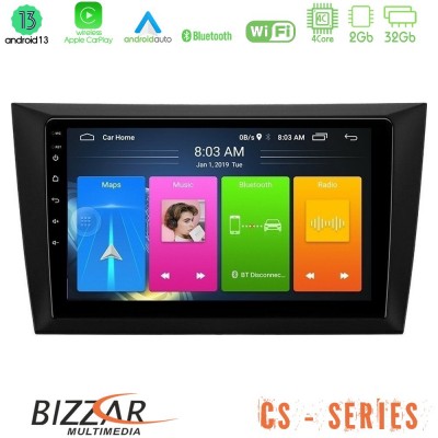 Bizzar CS Series 4Core Android13 2+32GB Vw Golf 6 Navigation Multimedia Tablet 9