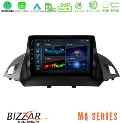 Bizzar M8 Series Ford C-Max/Kuga 8core Android13 4+32GB Navigation Multimedia Tablet 9