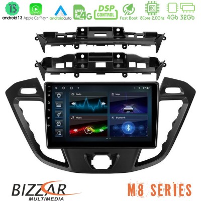 Bizzar M8 Series Ford Transit Custom/Tourneo Custom 8core Android13 4+32GB Navigation Multimedia Tablet 9