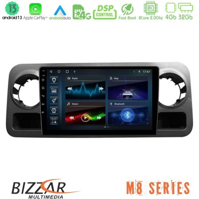 Bizzar M8 Series Mercedes Sprinter W907 8Core Android13 4+32GB Navigation Multimedia Tablet 10