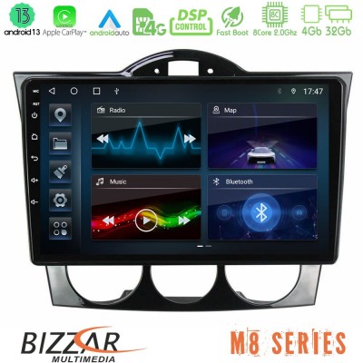 Bizzar M8 Series Mazda RX8 2003-2008 8Core Android13 4+32GB Navigation Multimedia Tablet 9″