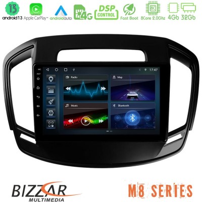 Bizzar M8 Series Opel Insignia 2014-2017 8core Android13 4+32GB Navigation Multimedia Tablet 9