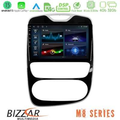 Bizzar M8 Series Renault Clio 2016-2019 8core Android13 4+32GB Navigation Multimedia Tablet 10