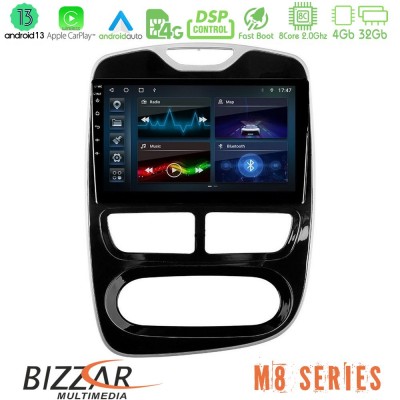 Bizzar M8 Series Renault Clio 2012-2016 8core Android13 4+32GB Navigation Multimedia Tablet 10