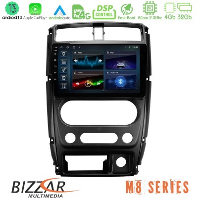 Bizzar M8 Series Suzuki Jimny 2007-2017 8core Android13 4+32GB Navigation Multimedia Tablet 9