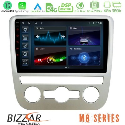 Bizzar M8 Series VW Scirocco 2008 – 2014 8core Android13 4+32GB Navigation Multimedia Tablet 9