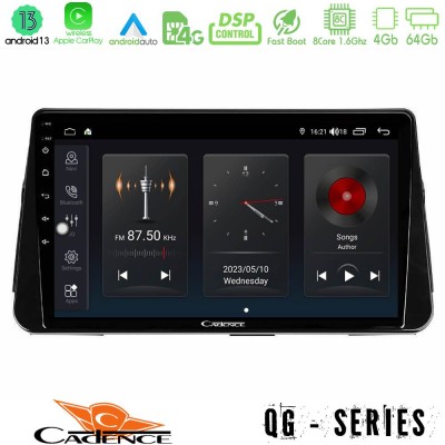 Cadence QG Series 8Core Android13 4+64GB Nissan Micra K14 Navigation Multimedia Tablet 10