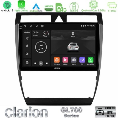 Clarion GL700 Series 8Core Android13 4+64GB Audi A6 (C5) 1997-2004 Navigation Multimedia Tablet 9