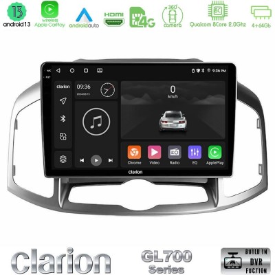 Clarion GL700 Series 8Core Android13 4+64GB Chevrolet Captiva 2012-2016 Navigation Multimedia Tablet 9