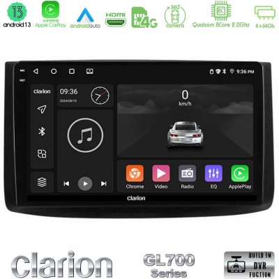 Clarion GL700 Series 8Core Android13 4+64GB Chevrolet Aveo 2006-2010 Navigation Multimedia Tablet 9