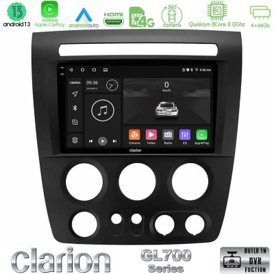 Clarion GL700 Series 8Core Android13 4+64GB Hummer H3 2005-2009 Navigation Multimedia Tablet 9