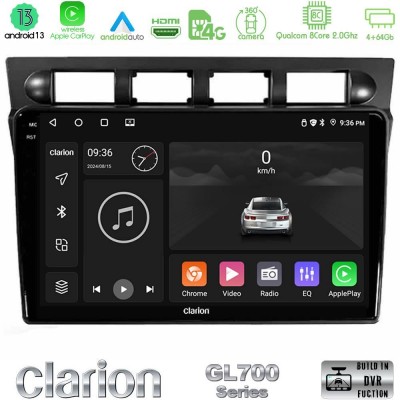 Clarion GL700 Series Kia Picanto 2004-2007 8Core Android13 4+64GB Navigation Multimedia Tablet 9″ Με Carplay & Android Auto Με Carplay & Android Auto