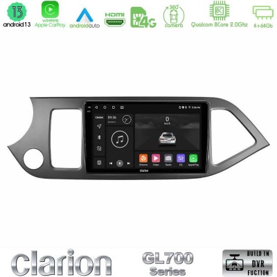 Clarion GL700 Series 8Core Android13 4+64GB Kia Picanto Navigation Multimedia Tablet 9