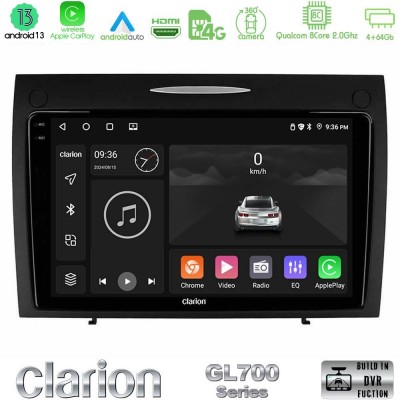 Clarion GL700 Series 8Core Android13 4+64GB Mercedes SLK Class Navigation Multimedia Tablet 9