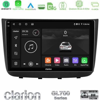 Clarion GL700 Series Mercedes Vito/Viano 2003-2006 8Core Android13 4+64GB Navigation Multimedia Tablet 10″ Με Carplay & Android Auto