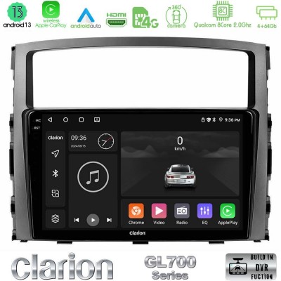 Clarion GL700 Series 8Core Android13 4+64GB Mitsubishi Pajero 2008-2009 Navigation Multimedia Tablet 9