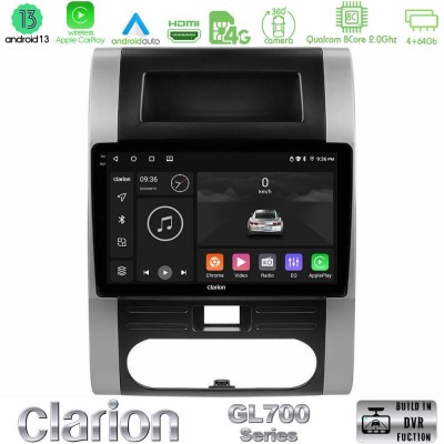 Clarion GL700 Series 8Core Android13 4+64GB Nissan X-Trail T31 Navigation Multimedia Tablet 10