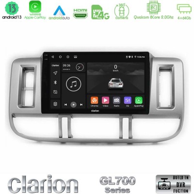 Clarion GL700 Series 8Core Android13 4+64GB Nissan X-Trail (T30) 2000-2003 Navigation Multimedia Tablet 9