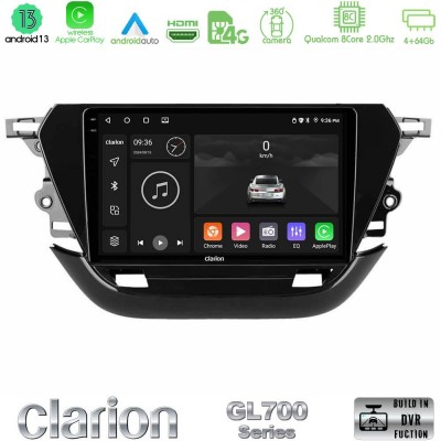 Clarion GL700 Series 8Core Android13 4+64GB Opel Corsa F 2019-2023 Navigation Multimedia Tablet 9