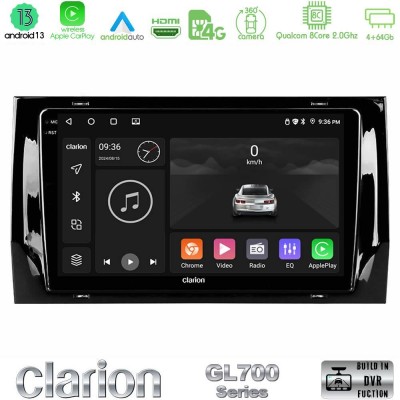 Clarion GL700 Series 8Core Android13 4+64GB Skoda Kodiaq 2017-> Navigation Multimedia Tablet 10