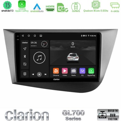 Clarion GL700 Series 8Core Android13 4+64GB Seat Leon Navigation Multimedia Tablet 9