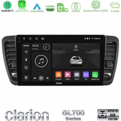 Clarion GL700 Series 8Core Android13 4+64GB Subaru Legacy/Outback 2002-2008 Navigation Multimedia Tablet 9