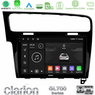 Clarion GL700 Series 8Core Android13 4+64GB VW GOLF 7 Navigation Multimedia Tablet 10