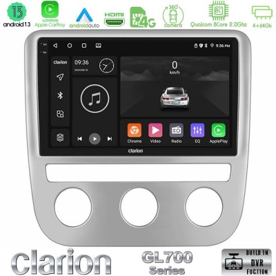 Clarion GL700 Series 8Core Android13 4+64GB VW Scirocco 2008-2014 Navigation Multimedia Tablet 9