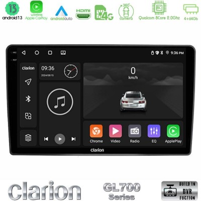 Clarion GL700 Series 8Core Android13 4+64GB VW Passat Navigation Multimedia Tablet 9