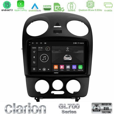 Clarion GL700 Series 8Core Android13 4+64GB VW Beetle Navigation Multimedia Tablet 9