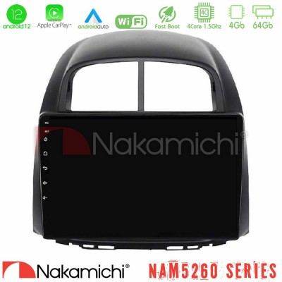 Nakamichi NAM5260 Series 4Core Android12 4+64GB Daihatsu Sirion/Subaru Justy Navigation Multimedia Tablet 10