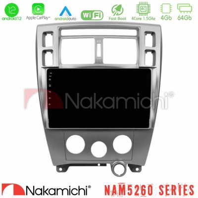 Nakamichi NAM5260 Series 4Core Android12 4+64GB Hyundai Tucson Navigation Multimedia Tablet 10