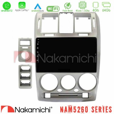 Nakamichi NAM5260 Series Hyundai Getz 2002-2009 4Core Android12 4+64GB Navigation Multimedia Tablet 9″ Με Carplay & Android Auto Με Carplay & Android Auto