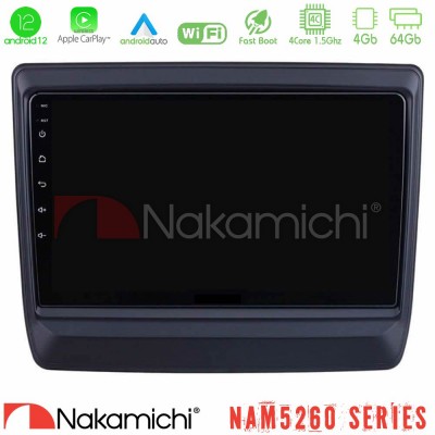 Nakamichi NAM5260 Series 4Core Android12 4+64GB Isuzu D-MAX 2020-2023 Navigation Multimedia Tablet 9