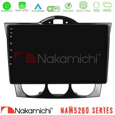 Nakamichi NAM5260 Series 4Core Android12 4+64GB Mazda RX8 2003-2008 Navigation Multimedia Tablet 9