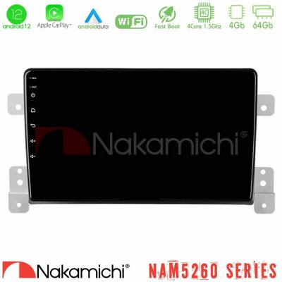 Nakamichi NAM5260 Series 4Core Android12 4+64GB Suzuki Grand Vitara Navigation Multimedia Tablet 9