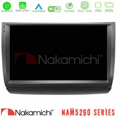 Nakamichi NAM5260 Series 4Core Android12 4+64GB Toyota Prius 2004-2009 Navigation Multimedia Tablet 9