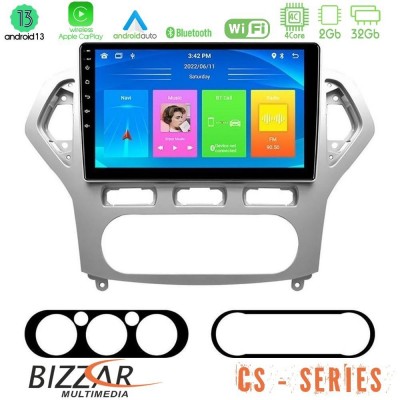 Bizzar CS Series 4Core Android13 2+32GB Ford Mondeo 2007-2010 AUTO A/C Navigation Multimedia Tablet 10