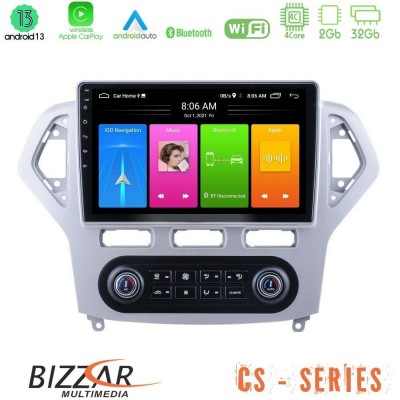 Bizzar CS Series 4Core Android13 2+32GB Ford Mondeo 2007-2011 (Auto A/C) Navigation Multimedia Tablet 10