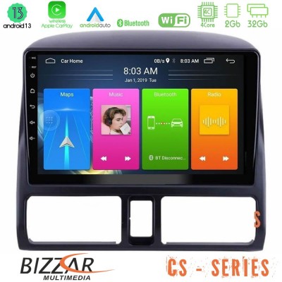 Bizzar CS Series 4Core Android13 2+32GB Honda CRV 2002-2006 Navigation Multimedia Tablet 9