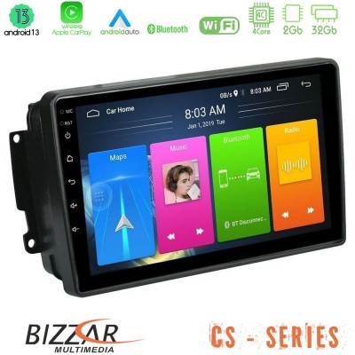 Bizzar CS Series 4Core Android13 2+32GB Mercedes C/CLK/G Class (W203/W209) Navigation Multimedia Tablet 9