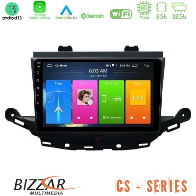 Bizzar CS Series 4Core Android13 2+32GB Opel Astra K 2015-2019 Navigation Multimedia Tablet 9