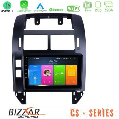 Bizzar CS Series 4Core Android13 2+32GB VW Polo 2002-2009 Navigation Multimedia Tablet 9