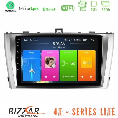 Bizzar 4T Series Toyota Avensis T27 4Core Android13 2+32GB Navigation Multimedia Tablet 9