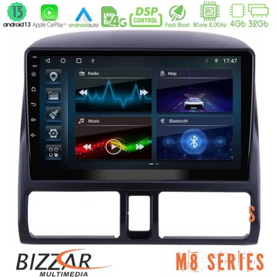 Bizzar M8 Series Honda CRV 2002-2006 8core Android13 4+32GB Navigation Multimedia Tablet 9