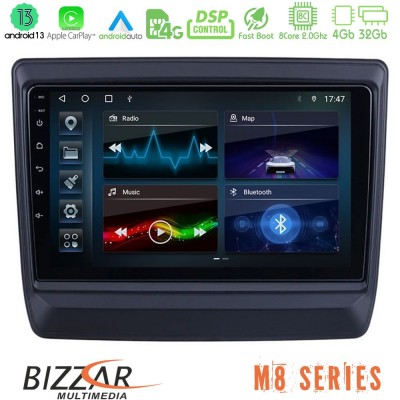 Bizzar M8 Series Isuzu D-MAX 2020-2023 8core Android13 4+32GB Navigation Multimedia Tablet 9