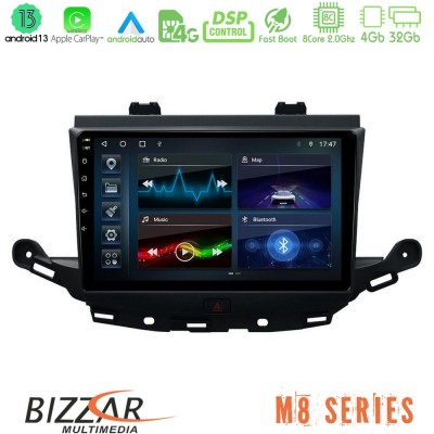 Bizzar M8 Series Opel Astra K 2015-2019 8core Android13 4+32GB Navigation Multimedia Tablet 9