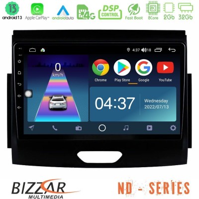 Bizzar ND Series 8Core Android13 2+32GB Ford Ranger 2017-2022 Navigation Multimedia Tablet 9