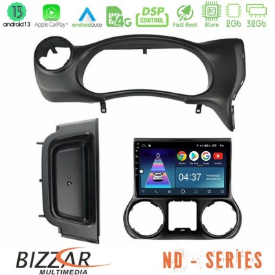 Bizzar ND Series 8Core Android13 2+32GB Jeep Wrangler 2014-2017 Navigation Multimedia Tablet 10